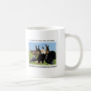 Taza De Café Es difícil alzar como una cita águila