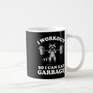Taza De Café Es Divertido Que Hago Trabajo Para Comer Basura.