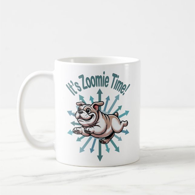 Taza De Café Es el Bulldog del tiempo de Zoomie (Izquierda)