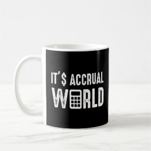 Taza De Café Es El Contador Contable Acumulado De Cuentas Del M