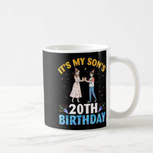 Taza De Café Es el cumpleaños número 20 de mi hijo Feliz 20 año