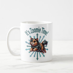 Taza De Café Es el gato de zoomie Time Tortoise Shell
