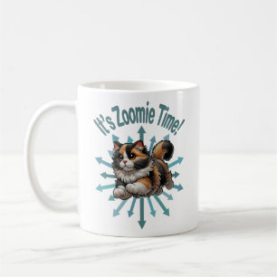 Taza De Café Es el gato Zoomie Time Calico