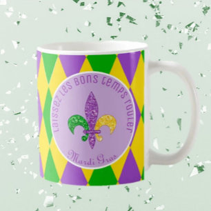 Taza De Café ¡Es el Mardi Gras! Dejemos que los buenos tiempos