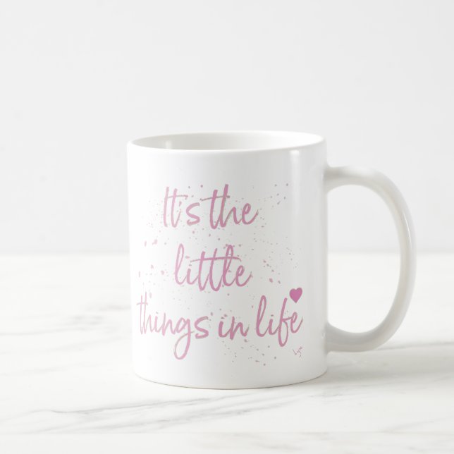 Taza De Café Es-el-pequeño-Things-in-Life-cito-Pink (Derecha)
