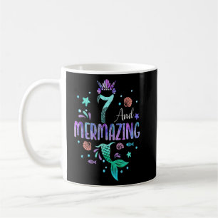 Taza De Café Es el tema 7 de mi mermelada 7 de cumpleaños Chica