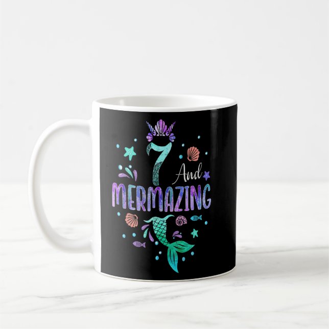Taza De Café Es el tema 7 de mi mermelada 7 de cumpleaños Chica (Izquierda)