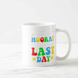 Taza De Café Es El Último Día De Educación Escolar