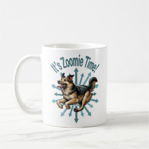 Taza De Café Es el zoomie time Large Mutt