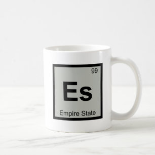 Taza De Café Es - Empire State Nueva York Símbolo Químico