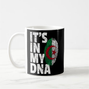 Taza De Café Es en mi Adn la bandera argelina hombres mujeres