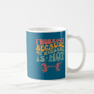 Taza De Café Es Entrenamiento Porque Marido Frente Detrás