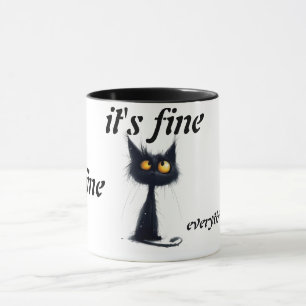 Taza de café Es Está Bien Estoy Bien Todo Está Bie