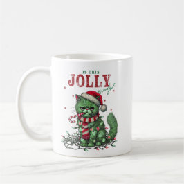 Taza De Café ¿Es Esto Suficiente De Jolly? Grumpy Holiday Cat