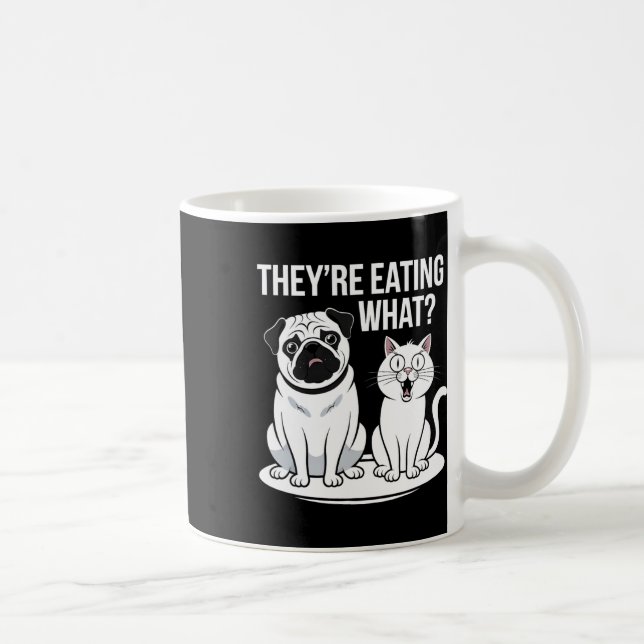 Taza De Café Es gracioso que coman los perros que comen el caca (Derecha)
