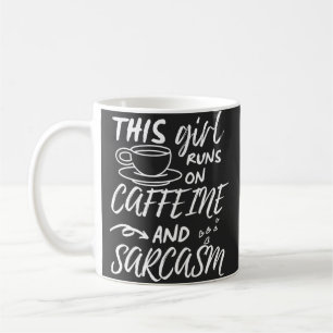 Taza De Café Es Gracioso Que Este Chica Corra Sobre Cafeína Y S