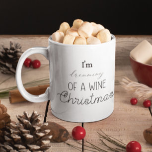 Taza De Café Es gracioso que esté soñando con un Navidad de vin