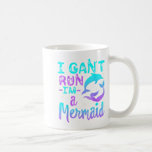 Taza De Café Es gracioso que no pueda correr, soy una sirena, p