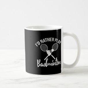 Taza De Café Es gracioso que prefiera tocar Dminton Retro Vinta