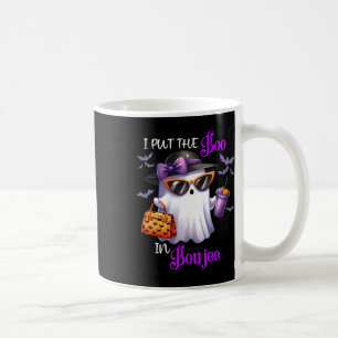 Taza De Café Es Gracioso Que Puse El Boo En La Especie De Calab