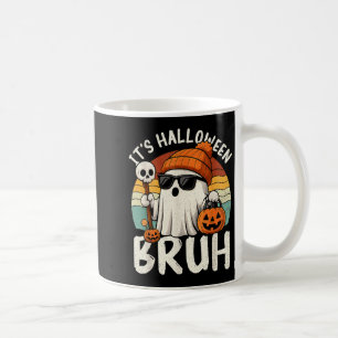 Taza De Café Es Halloween Bruh Boo Fantasma Disfraz de Calabaza