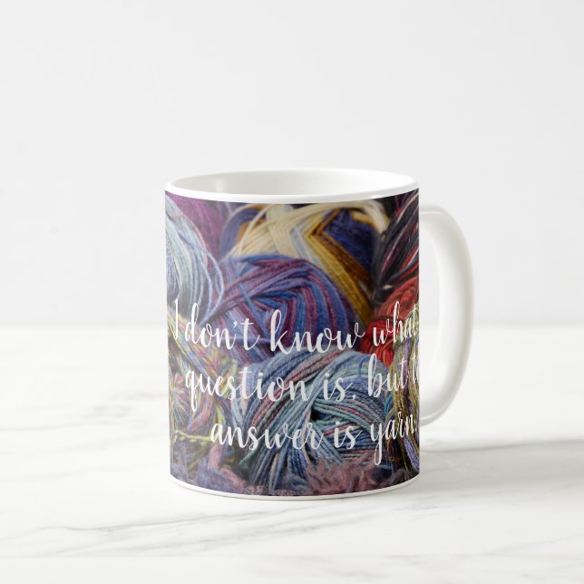 Taza De Café Es hilado //que la respuesta es hilado (Anverso derecho)