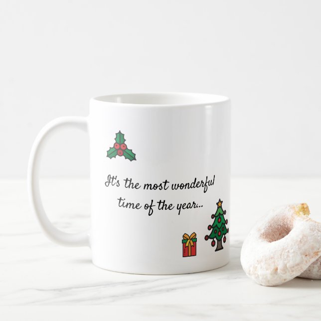 Taza De Café ¡Es hora! (Con donut)