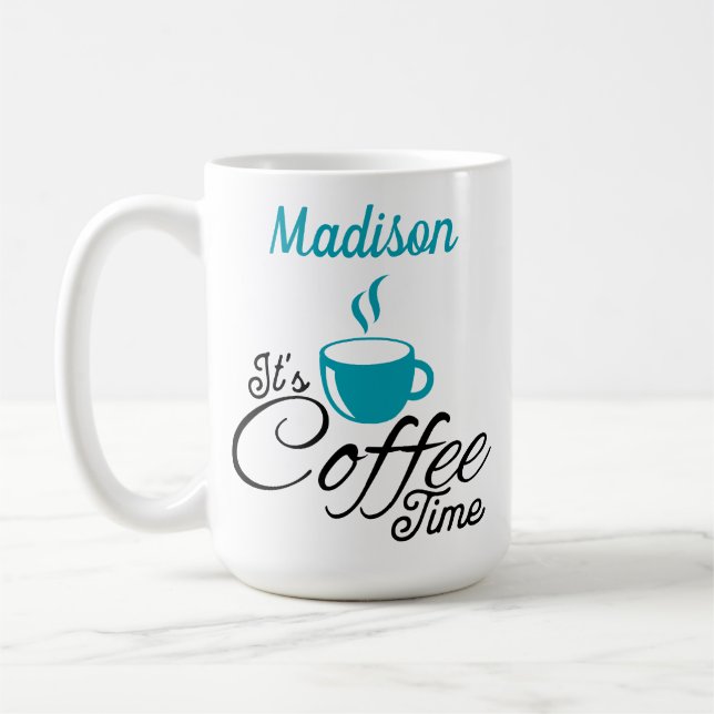 Taza De Café Es hora de café Aqua Design (Izquierda)