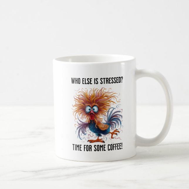 Taza De Café ¡Es hora de café! Café blanco (Derecha)