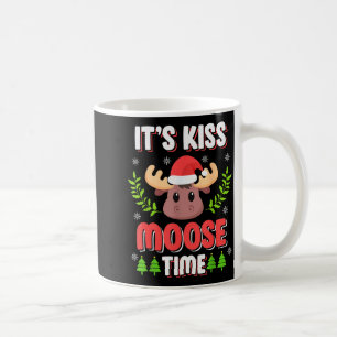 Taza De Café Es hora de Kiss Moose, juega con palabras para Nav
