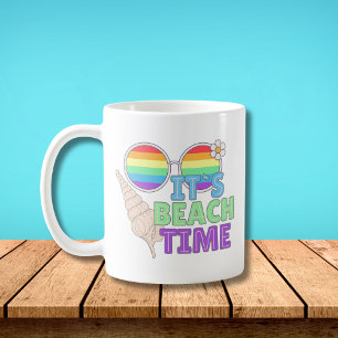 Taza De Café Es hora de la playa