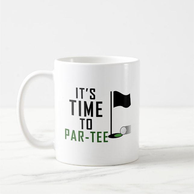 Taza De Café es hora de par-tee Mug (Izquierda)