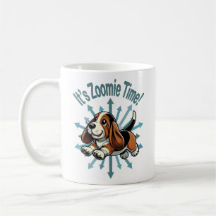 Taza De Café Es hora de Zoomie Basset Hound