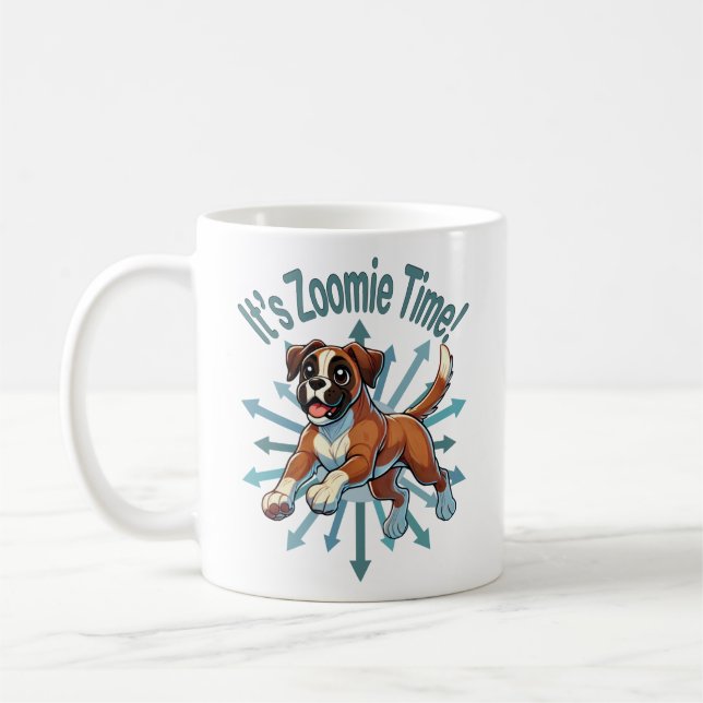 Taza De Café Es hora de Zoomie Boxer (Izquierda)