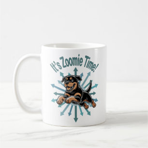 Taza De Café Es Hora de Zoomie Rottweiler