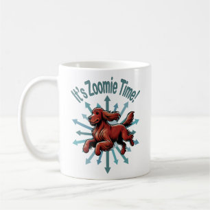 Taza De Café Es hora de Zoomie Setter Irlandés
