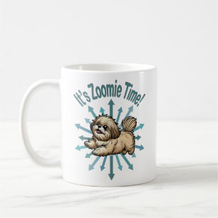 Taza De Café Es Hora de Zoomies Shih Tzu