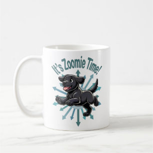 Taza De Café Es Hora Zoomie Labrador Negro