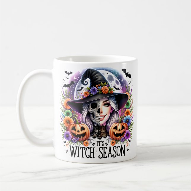 Taza De Café Es la bruja de Halloween Mug (Izquierda)