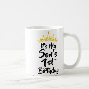 Taza De Café Es la corona de cumpleaños número 1 de mi hijo Fel