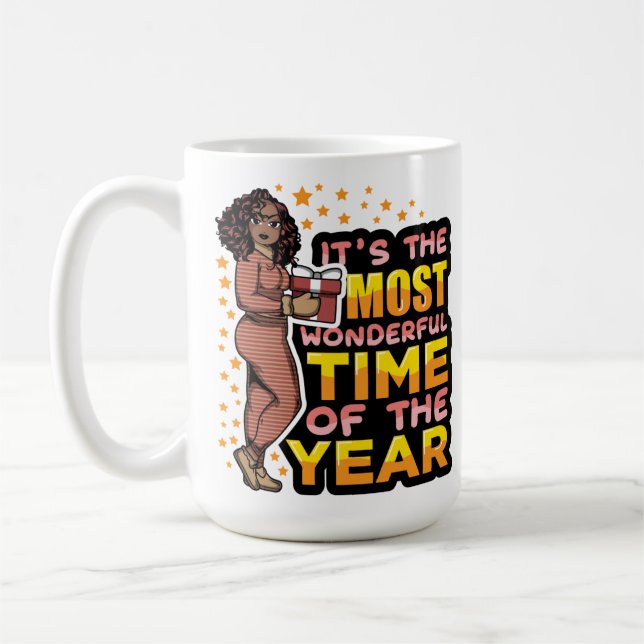 Taza De Café Es la época más maravillosa del año Navidades (Izquierda)