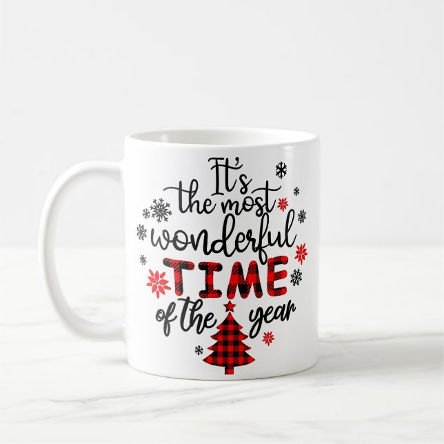 Taza De Café Es la época más maravillosa del año Navidades (Izquierda)