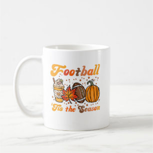 Taza De Café Es La Temporada Fútbol Otoño Café Calabaza