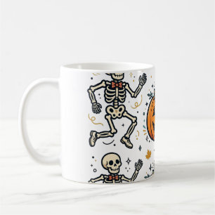 Taza De Café Es la Temporada Trío de Esqueleto Calabaza Fantasm