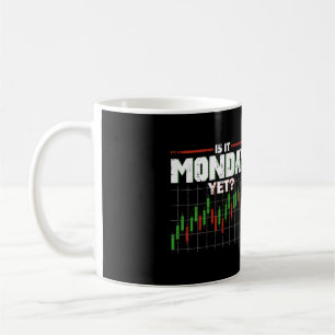 Taza De Café Es Lunes Todavía Divertido Mercado De Valores