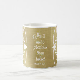 Taza De Café Es más precisa que la cita de Rubies Proverbs