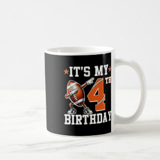 Taza De Café Es mi 4º cumpleaños 4 años cumpleaños fútbol