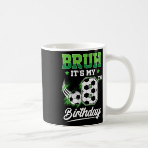 Taza De Café Es Mi 8 Cumpleaños Chico Fanático Del Deporte De 8