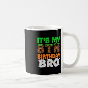 Taza De Café Es Mi 8 Cumpleaños Hermano Juego de Píxeles Niño d