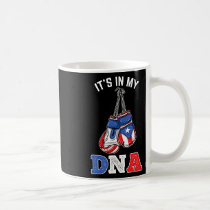 Taza De Café Es Mi Boxeo De Adn Puerto Rico